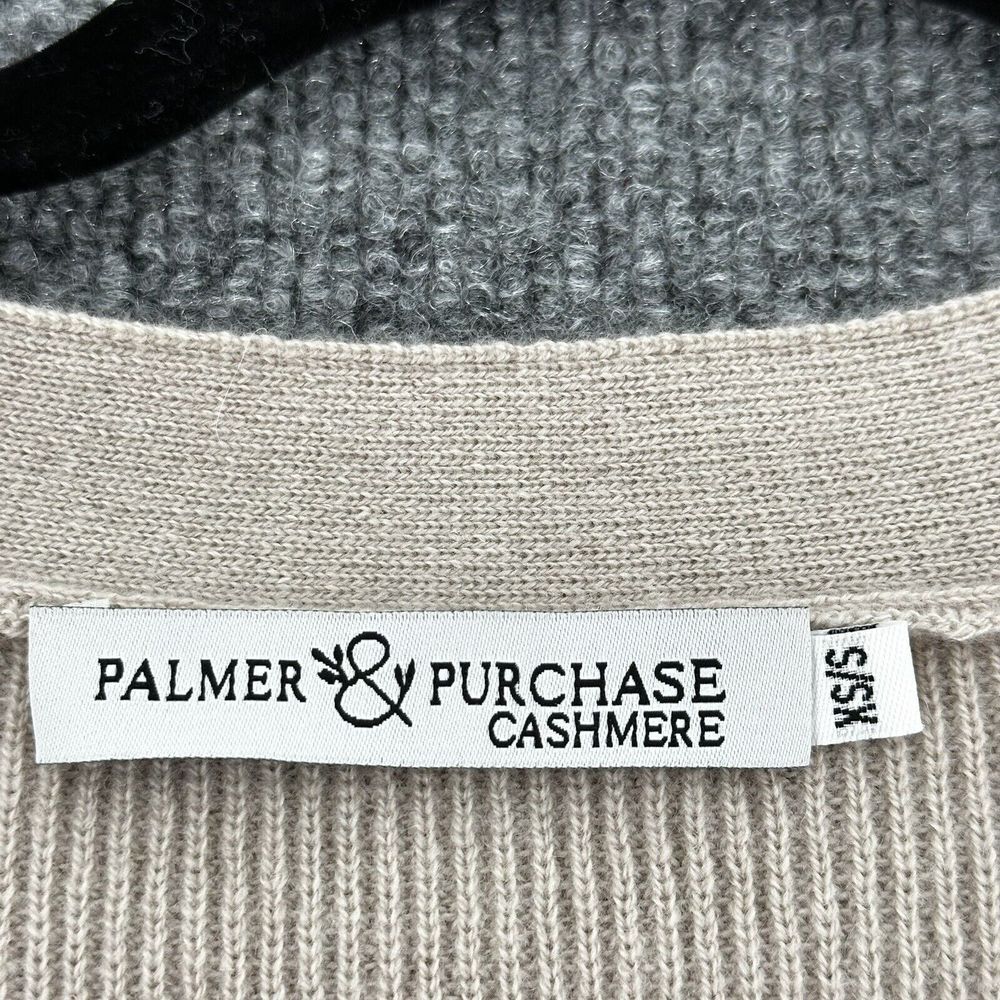 Palmer Purchase Cashmere Cardigan Womens‎ XS Small Pure Cashmere Ribbed Grandma - Picture 3 of 11